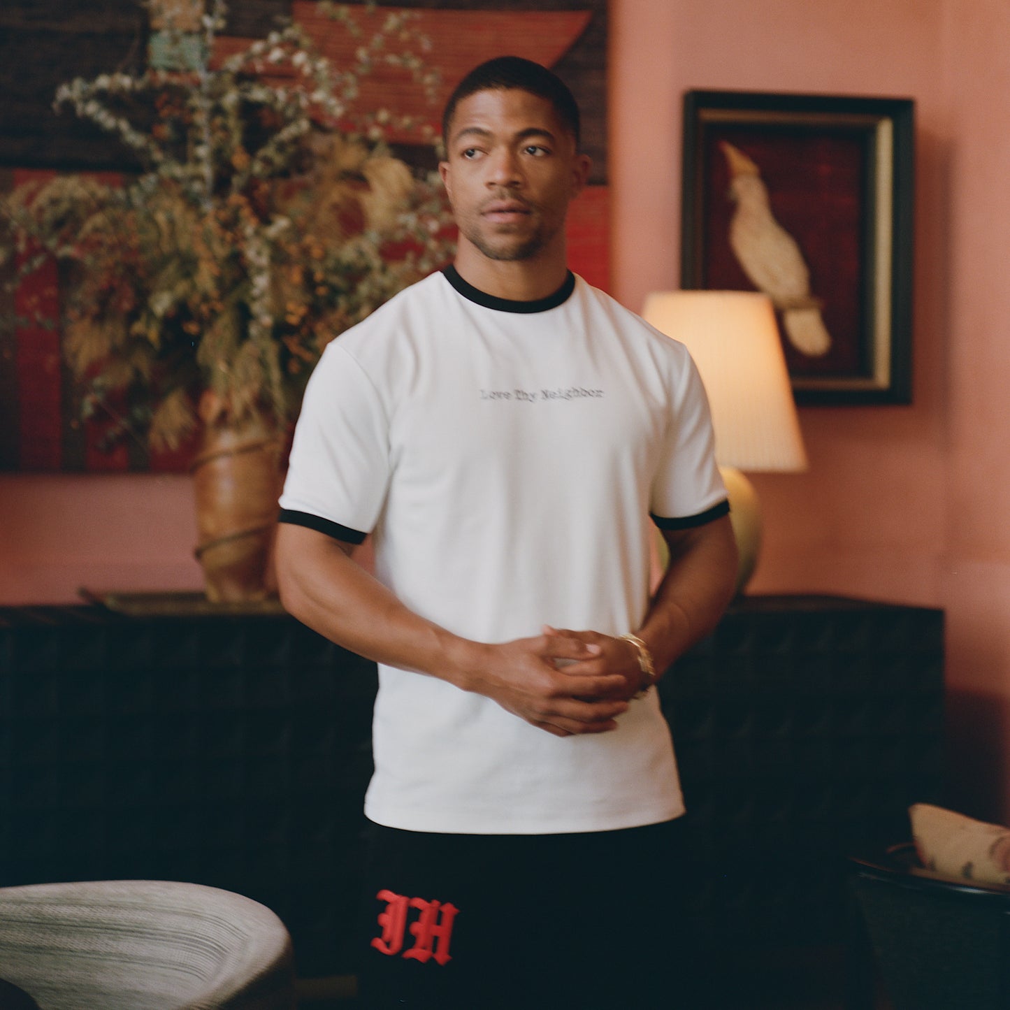 "Love Thy Neighbor" Contrast T-Shirt