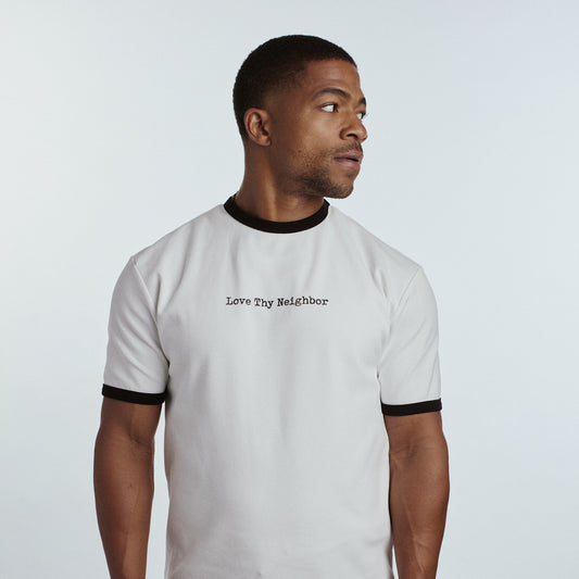 "Love Thy Neighbor" Contrast T-Shirt