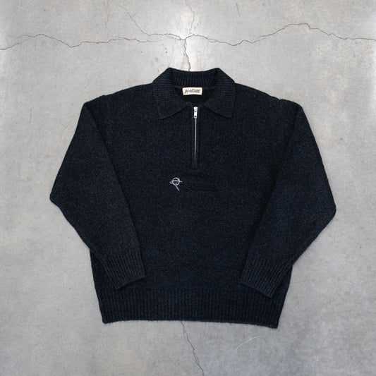 Black Cashmere Quarter-Zip