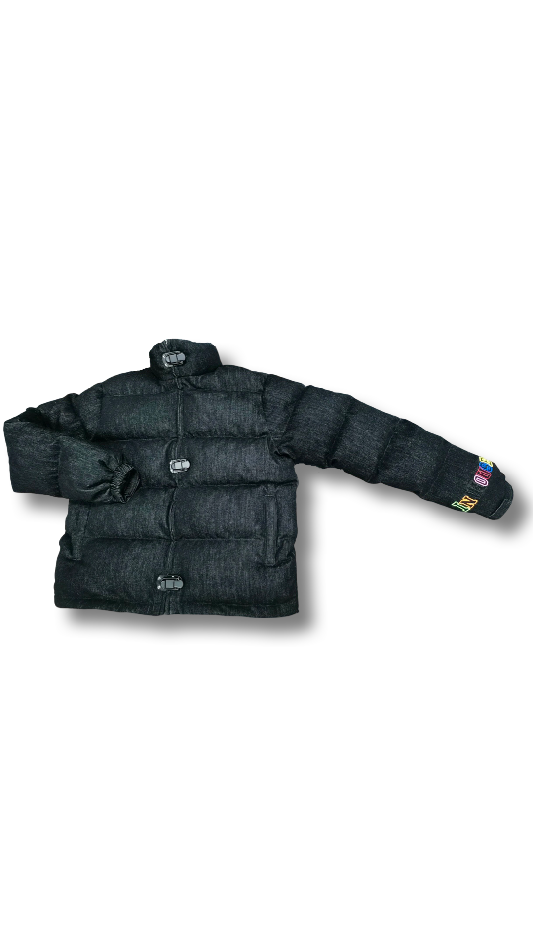 Denim Puffer Coat